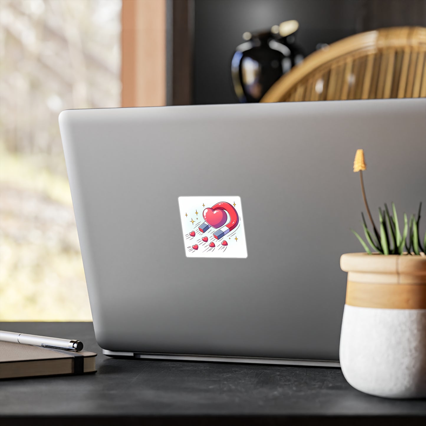 Magnet hearts, sticker