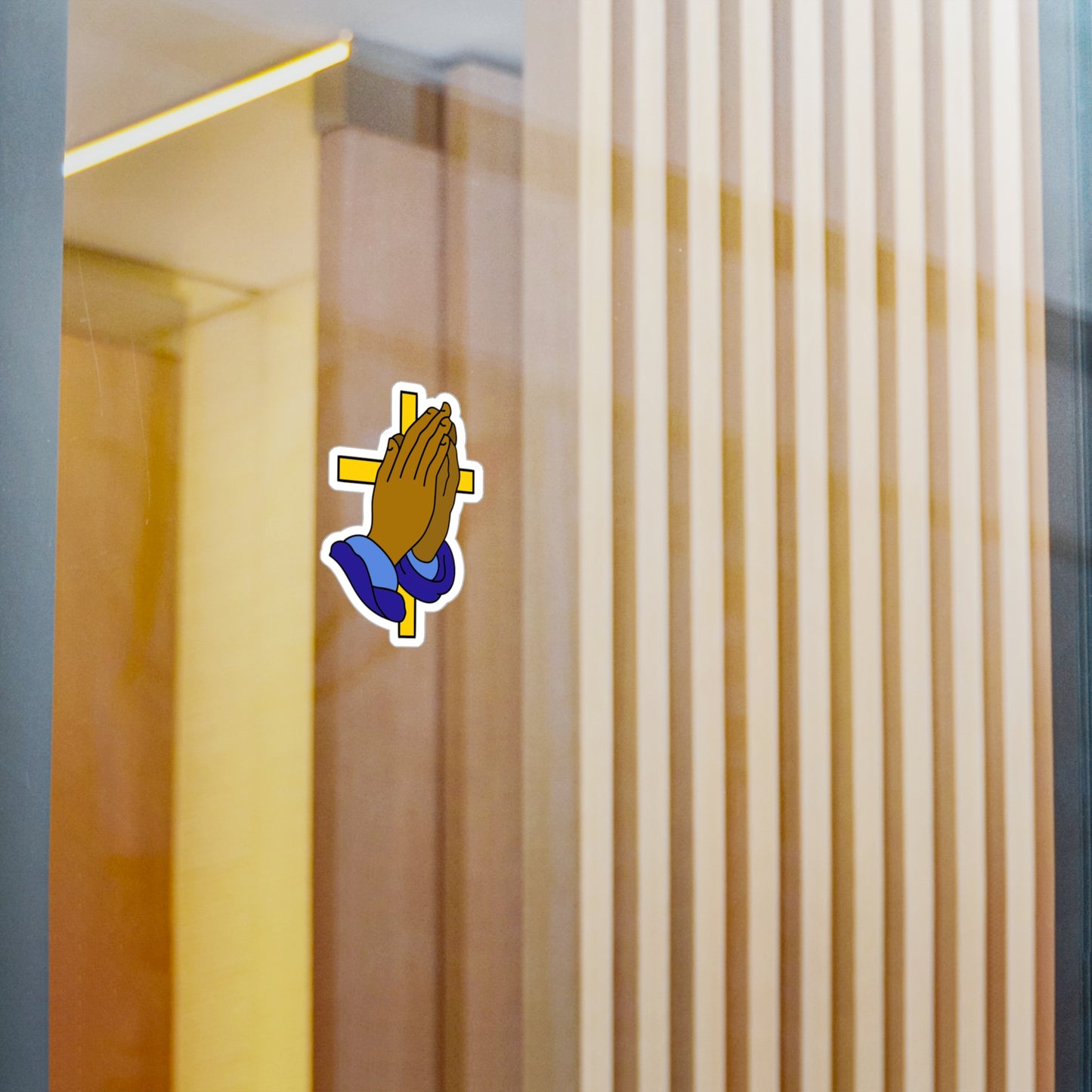 prayer hands, sticker
