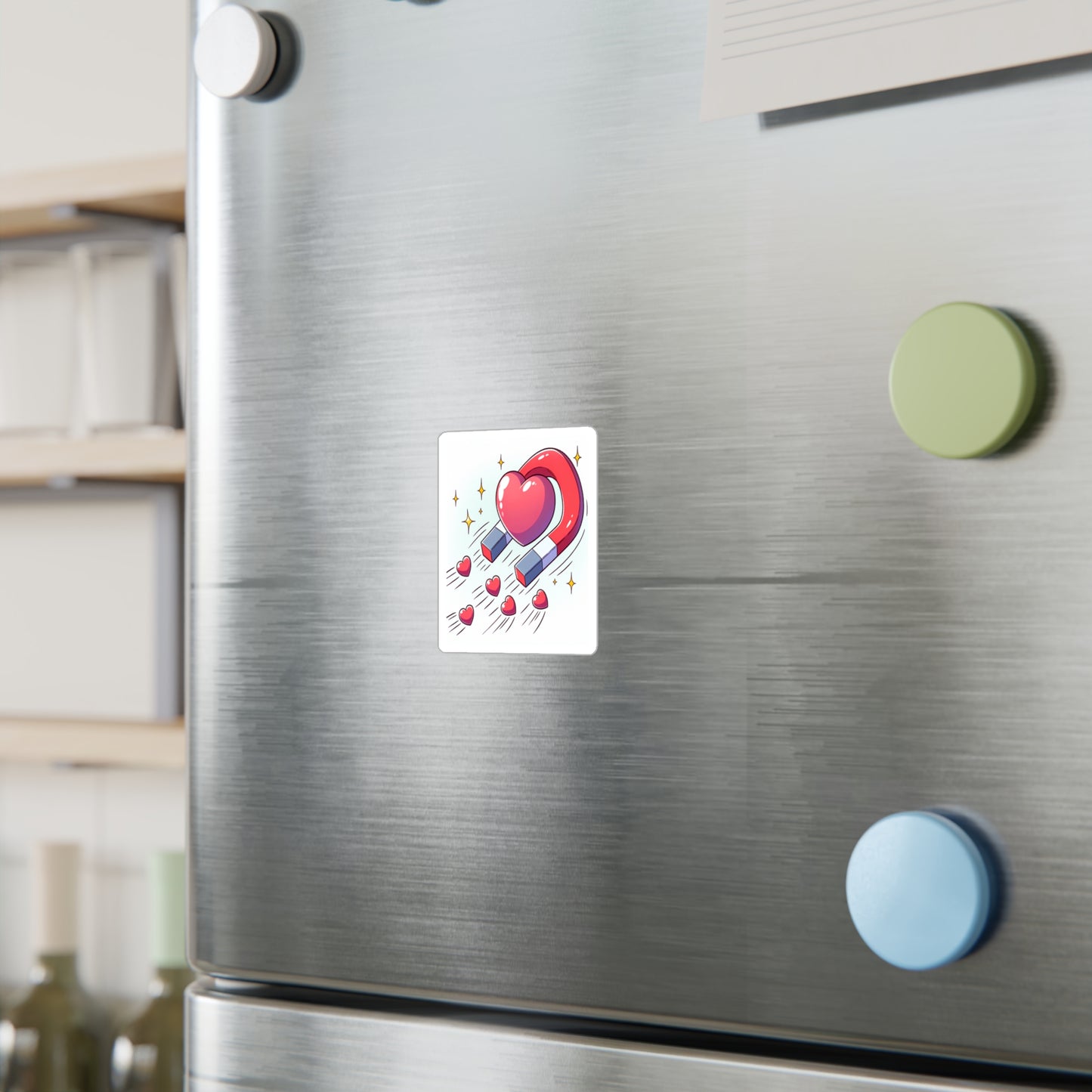 Magnet hearts, sticker