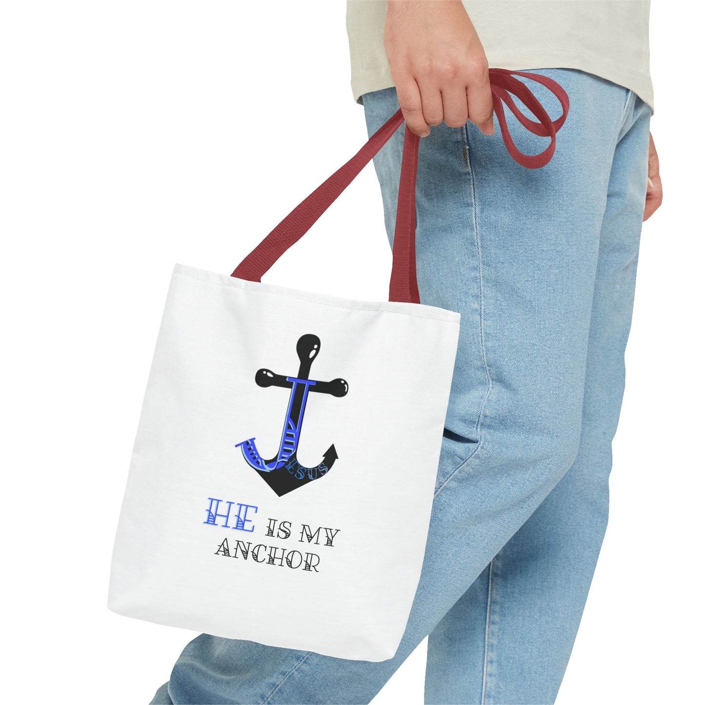 Jesus is my anchor, Tote Bag