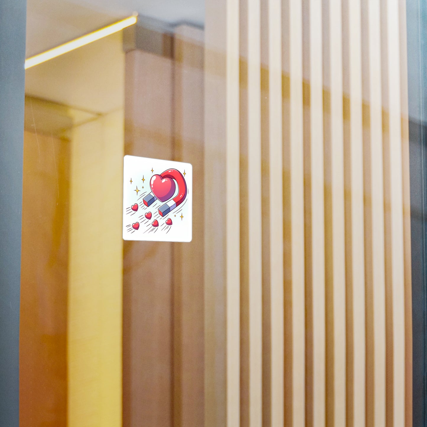 Magnet hearts, sticker