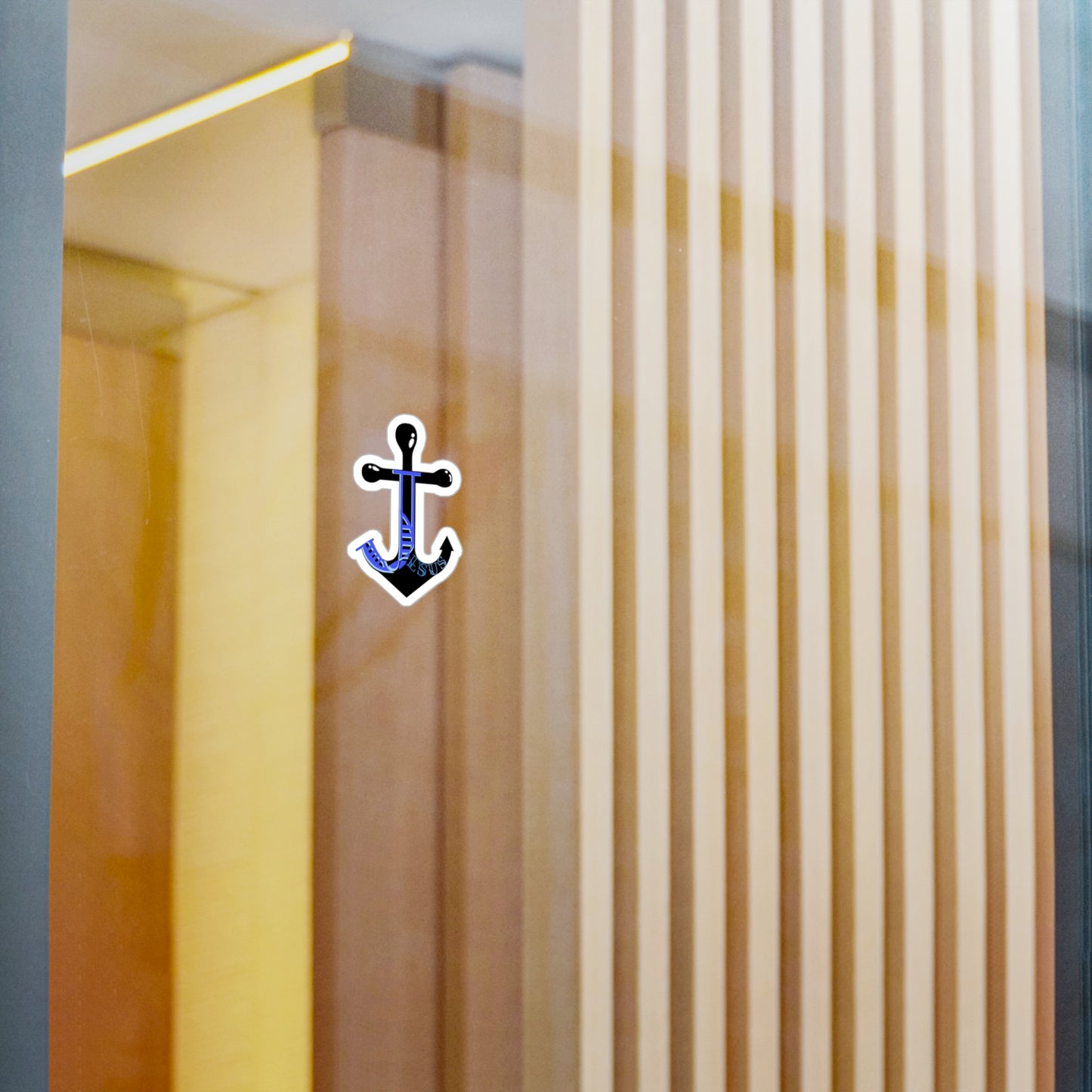 Jesus anchor, sticker