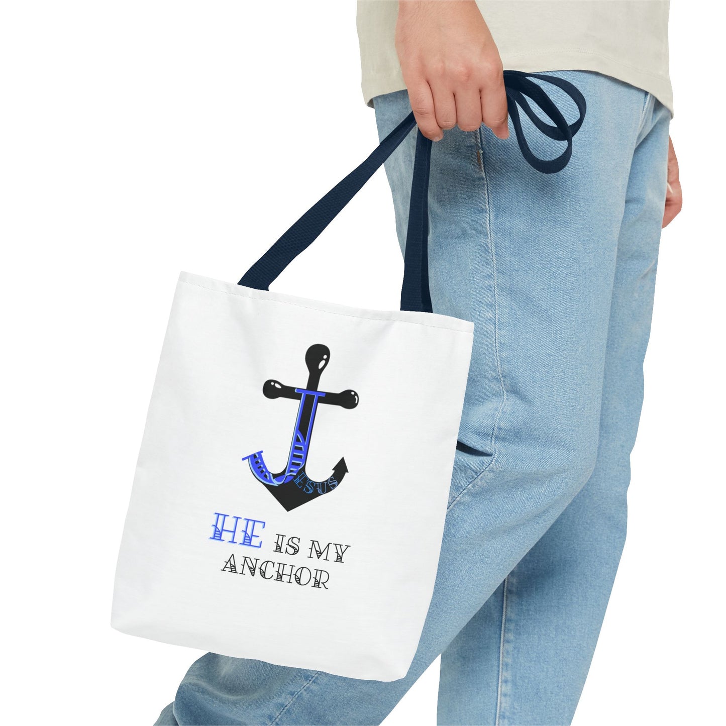 Jesus is my anchor, Tote Bag