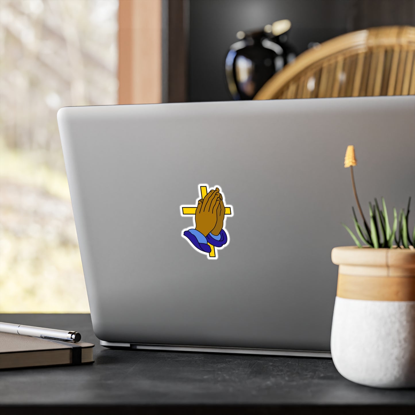 prayer hands, sticker