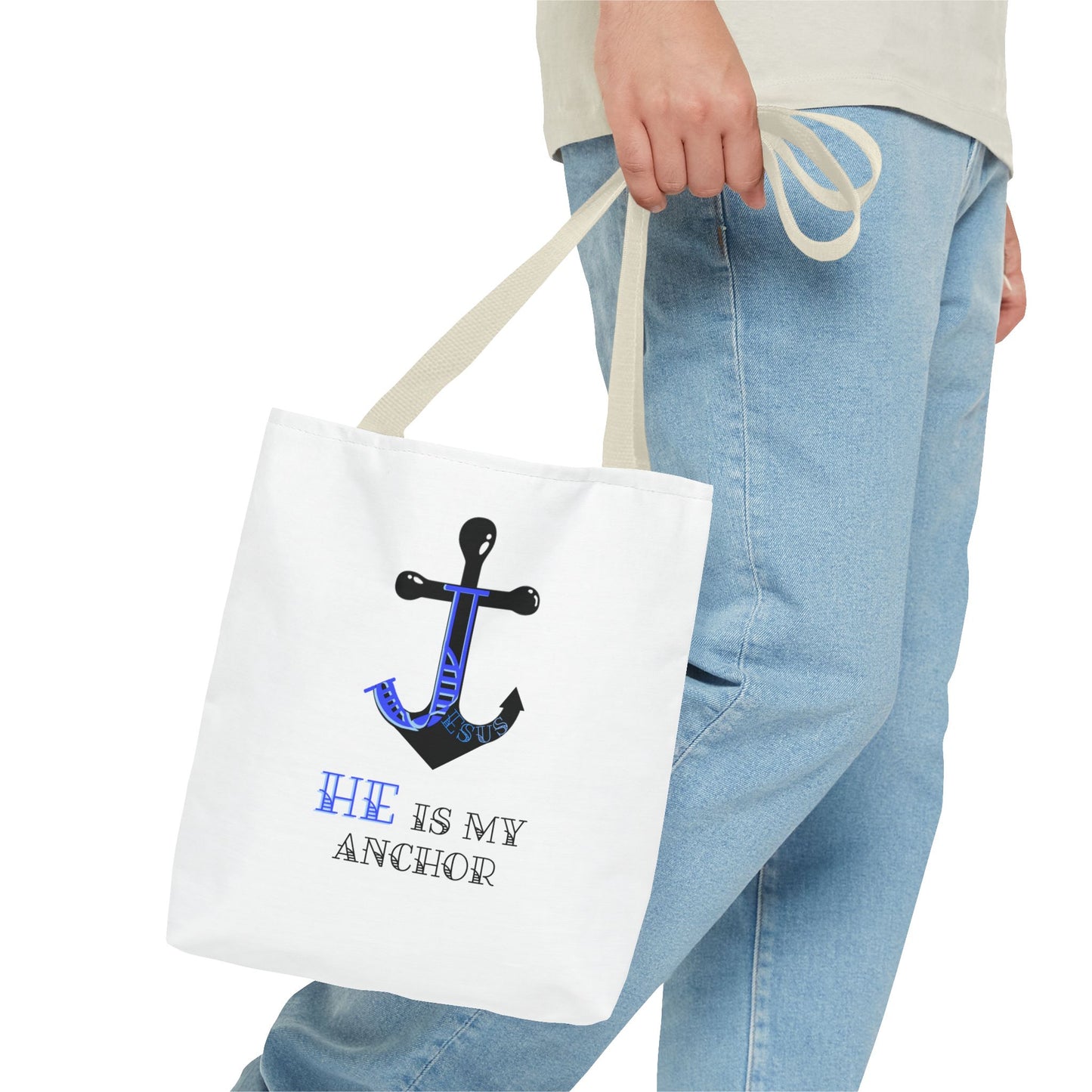 Jesus is my anchor, Tote Bag