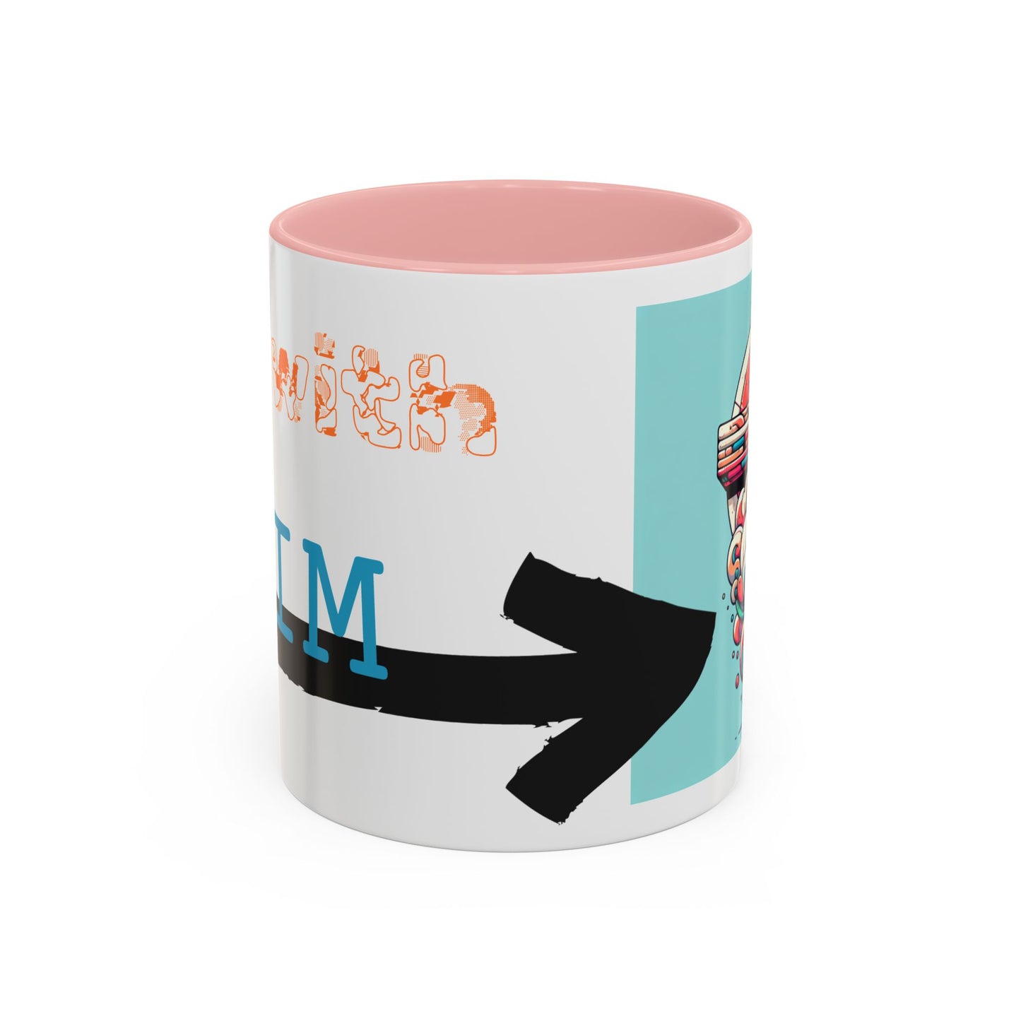 I'm with Him, color Mug 2