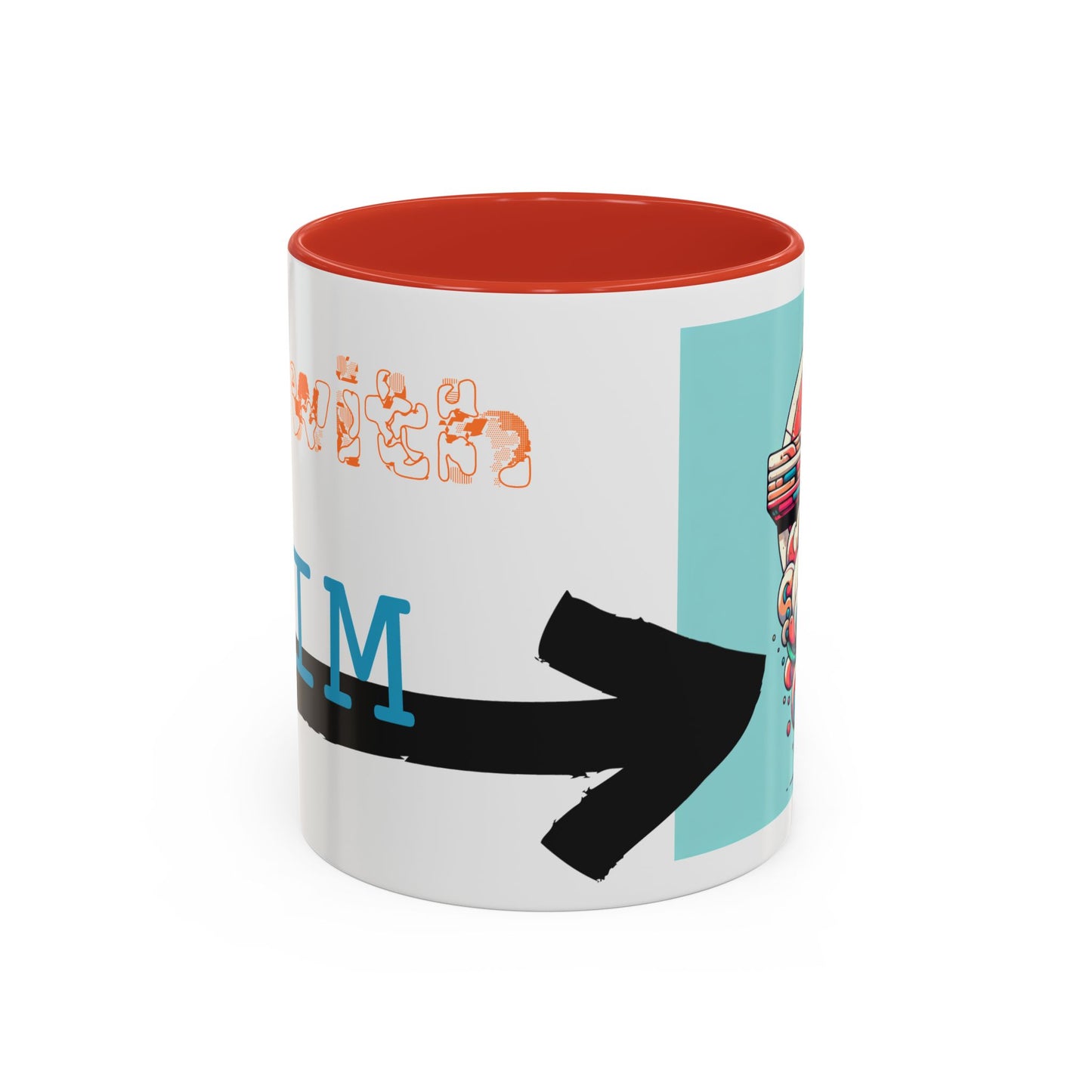 I'm with Him, color Mug 2