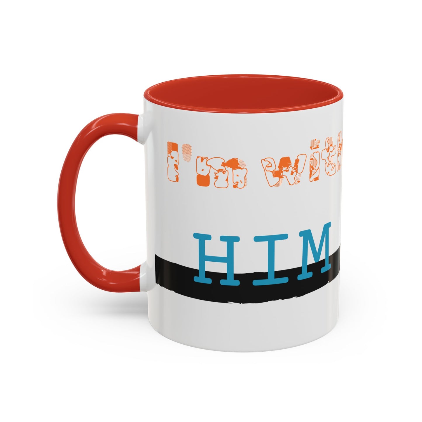 I'm with Him, color Mug 2