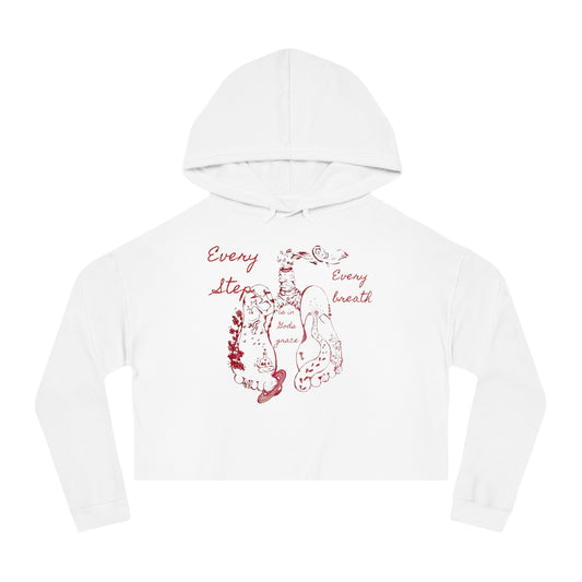 Every step, every breath lungs, Women’s Crop Sweatshirt