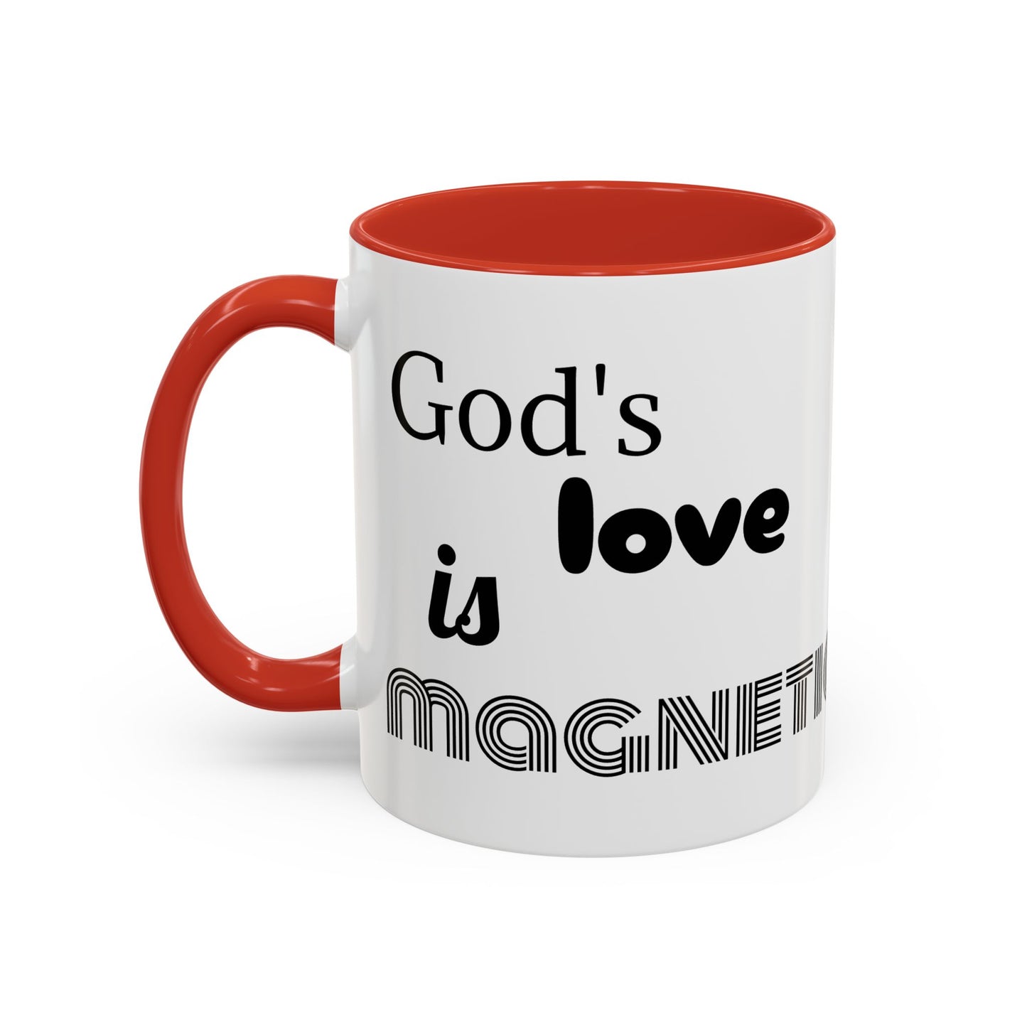 God's love is magnetic, color Mug