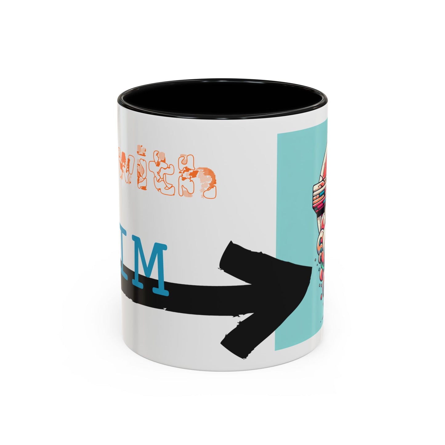 I'm with Him, color Mug 2