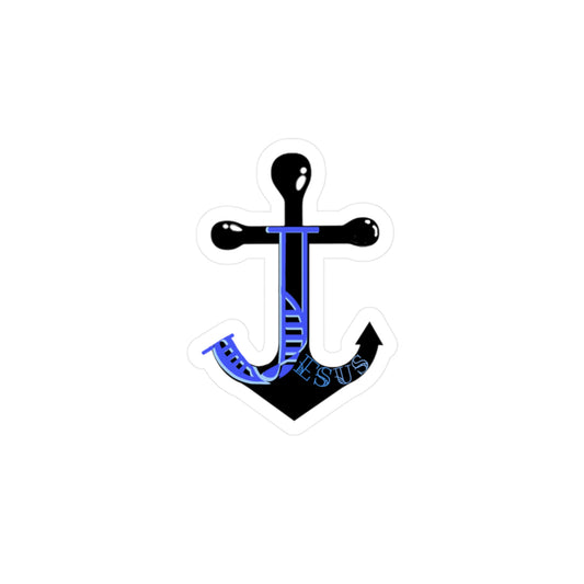 Jesus anchor, sticker