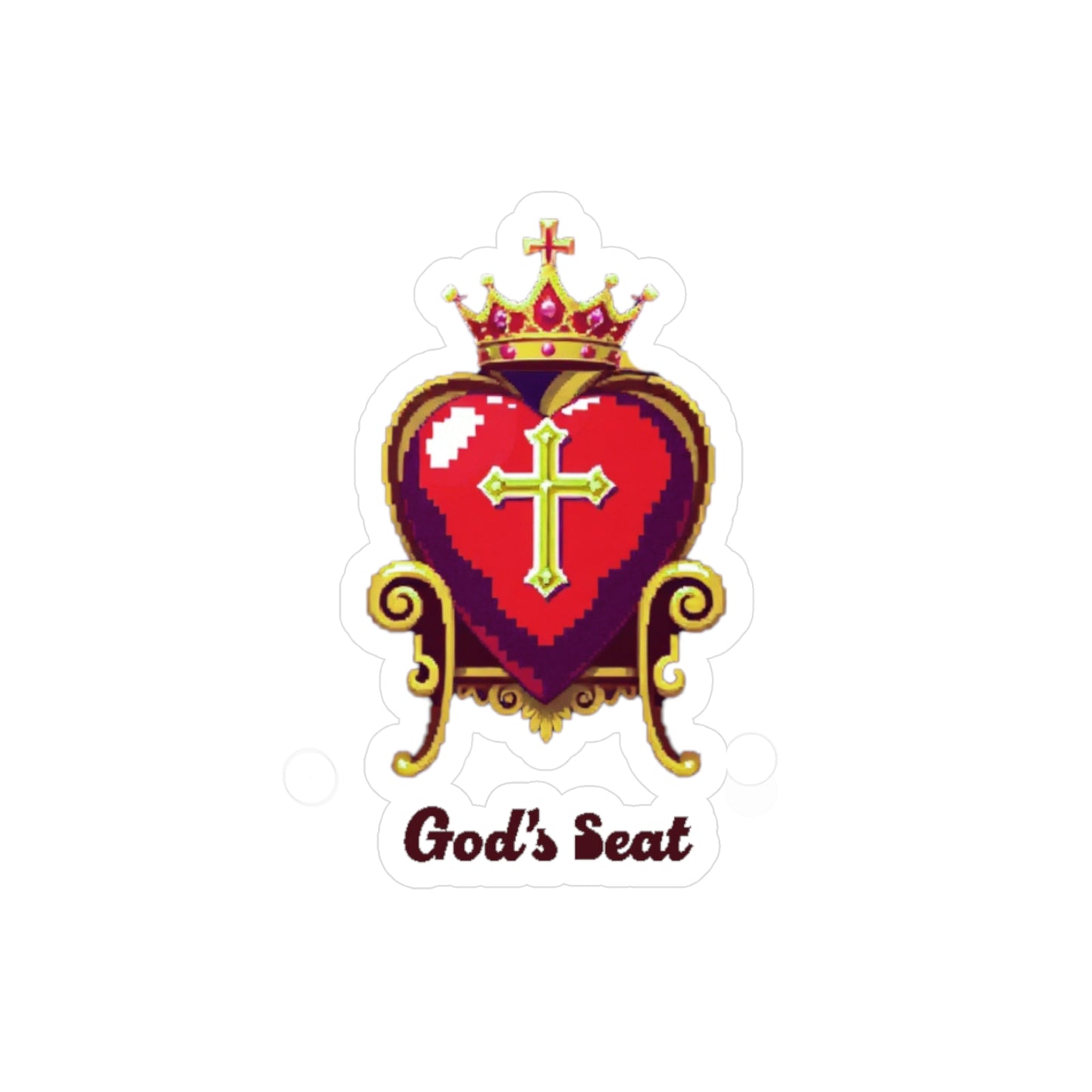 God's seat, sticker