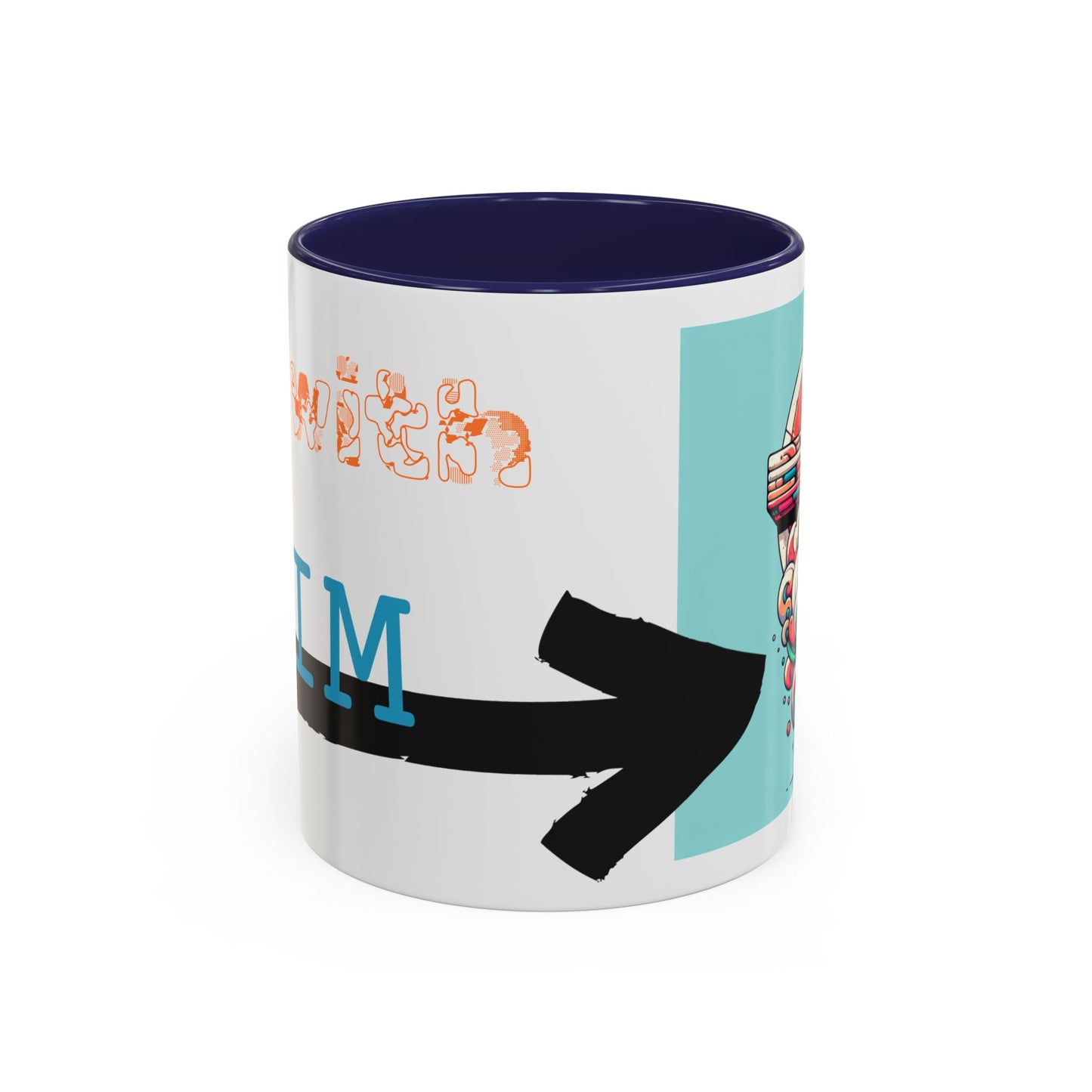 I'm with Him, color Mug 2