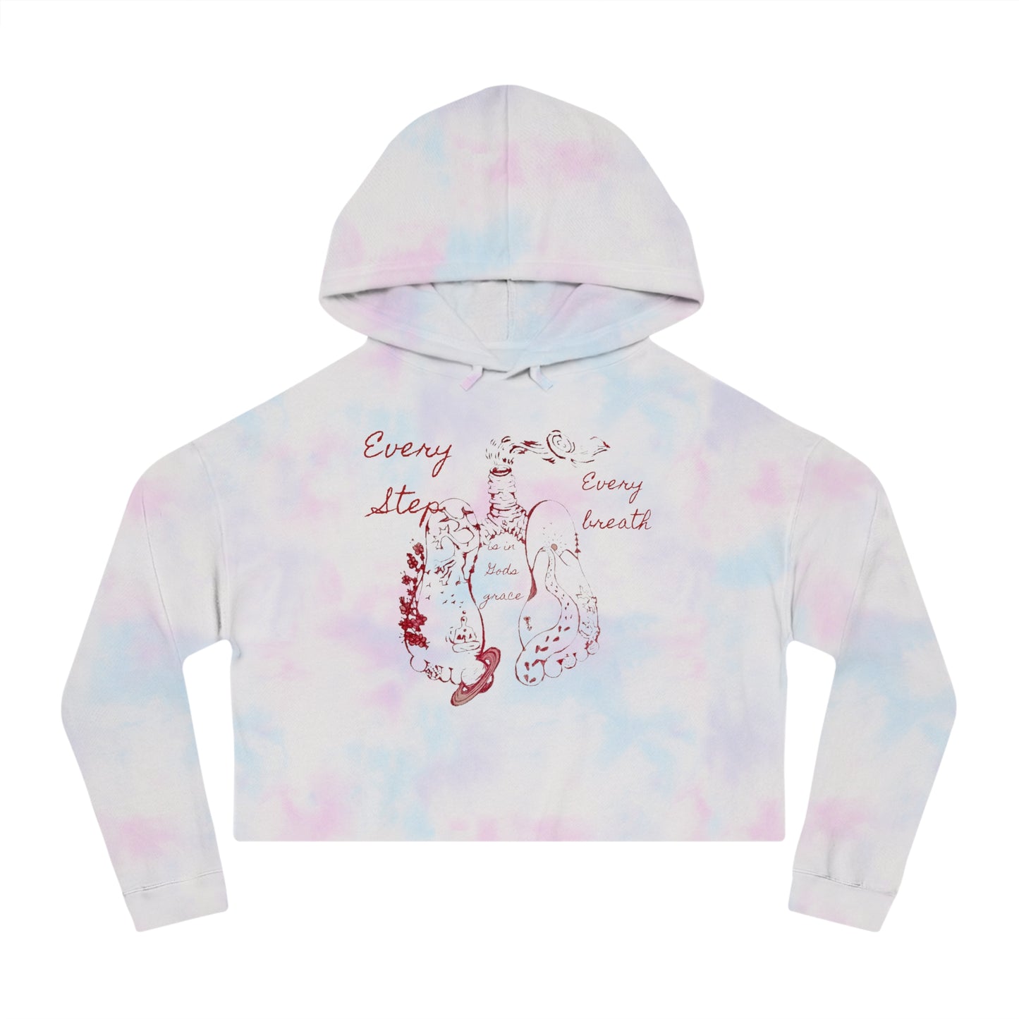 Every step, every breath lungs, Women’s Crop Sweatshirt