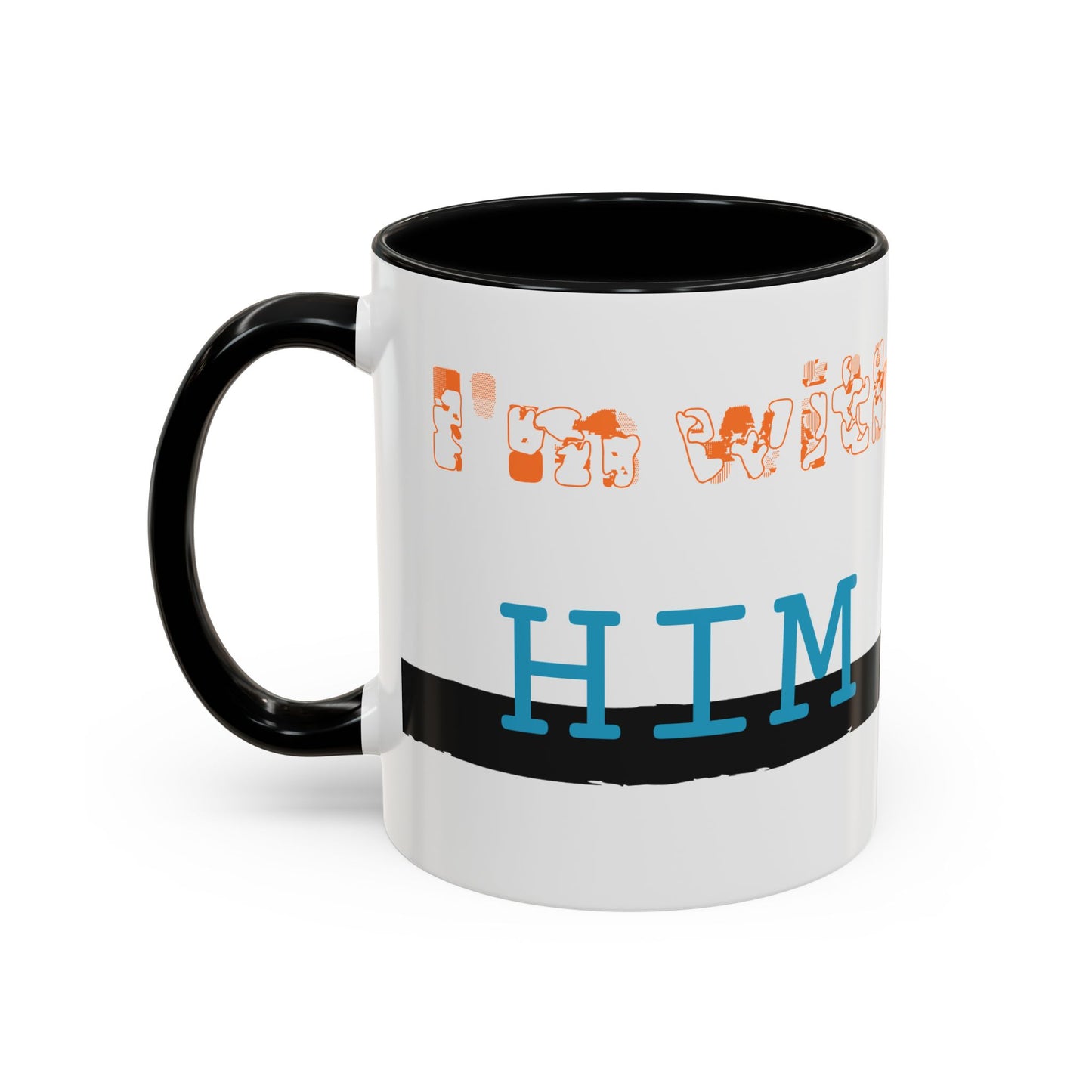 I'm with Him, color Mug 2